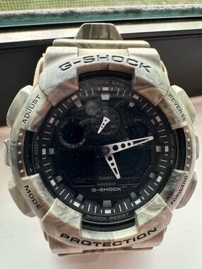 Casio G-Shock 5081-GA100mm Marble Resin Sport Watch with Black Dial